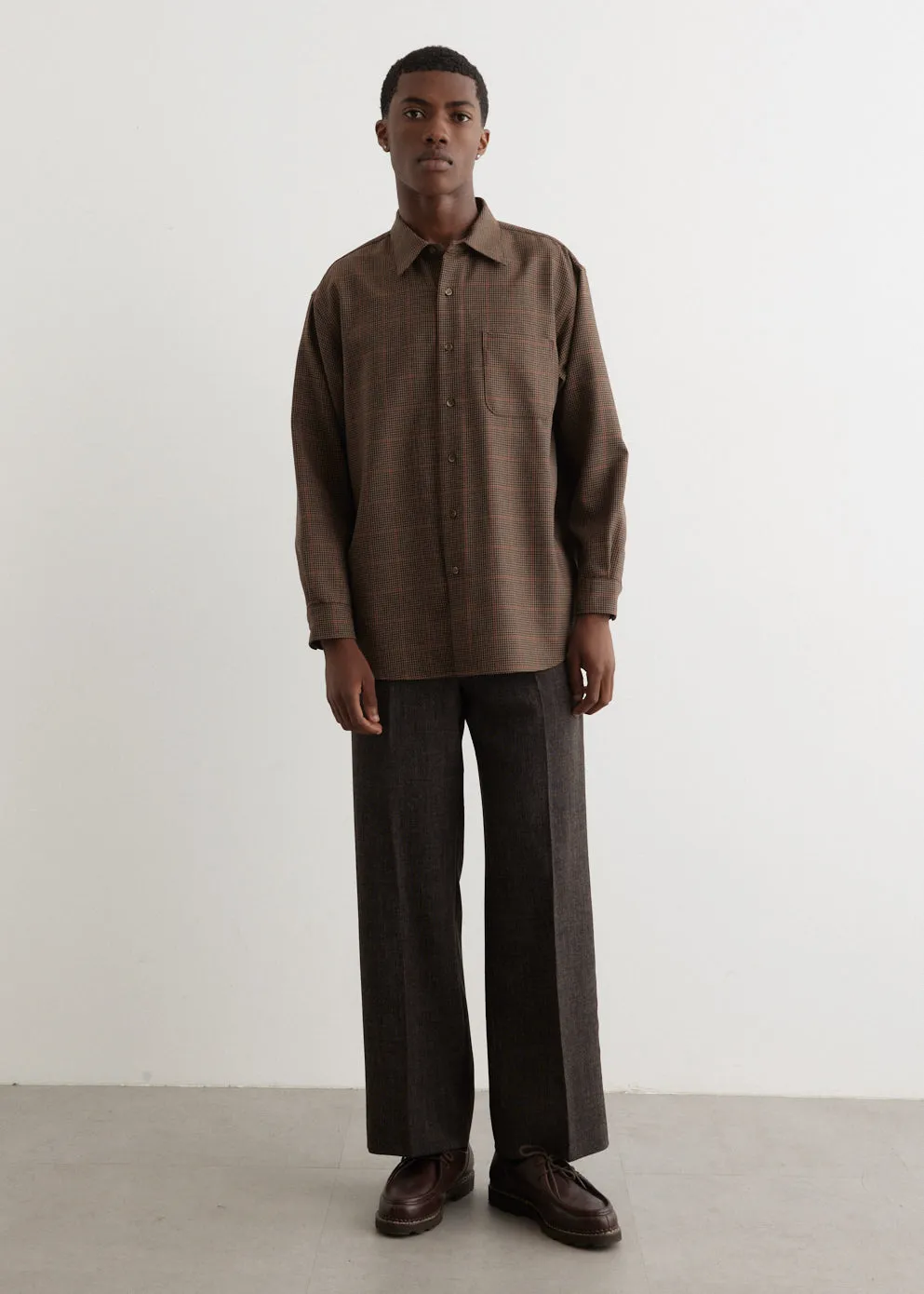 Regular Collar Check Shirt