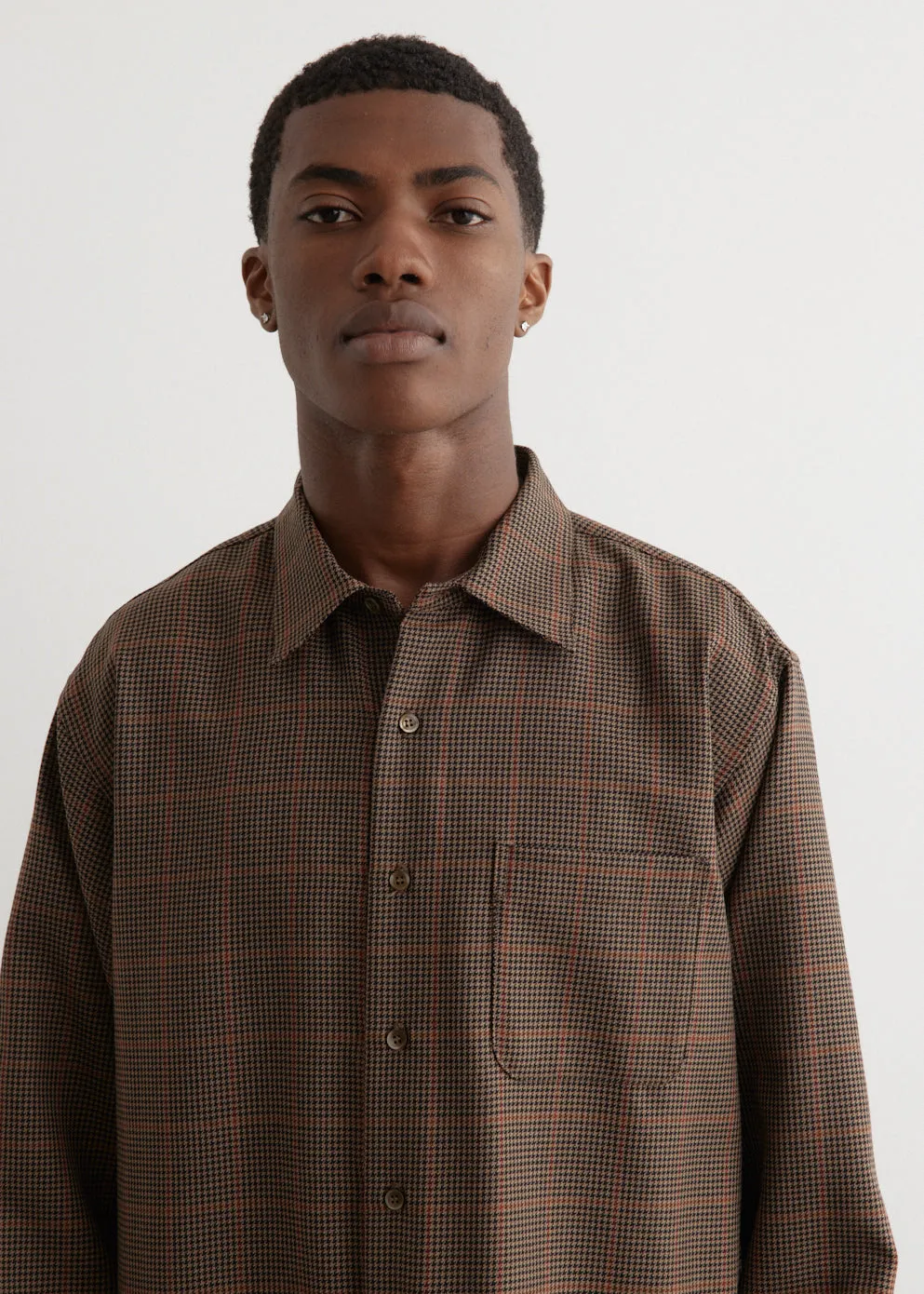 Regular Collar Check Shirt
