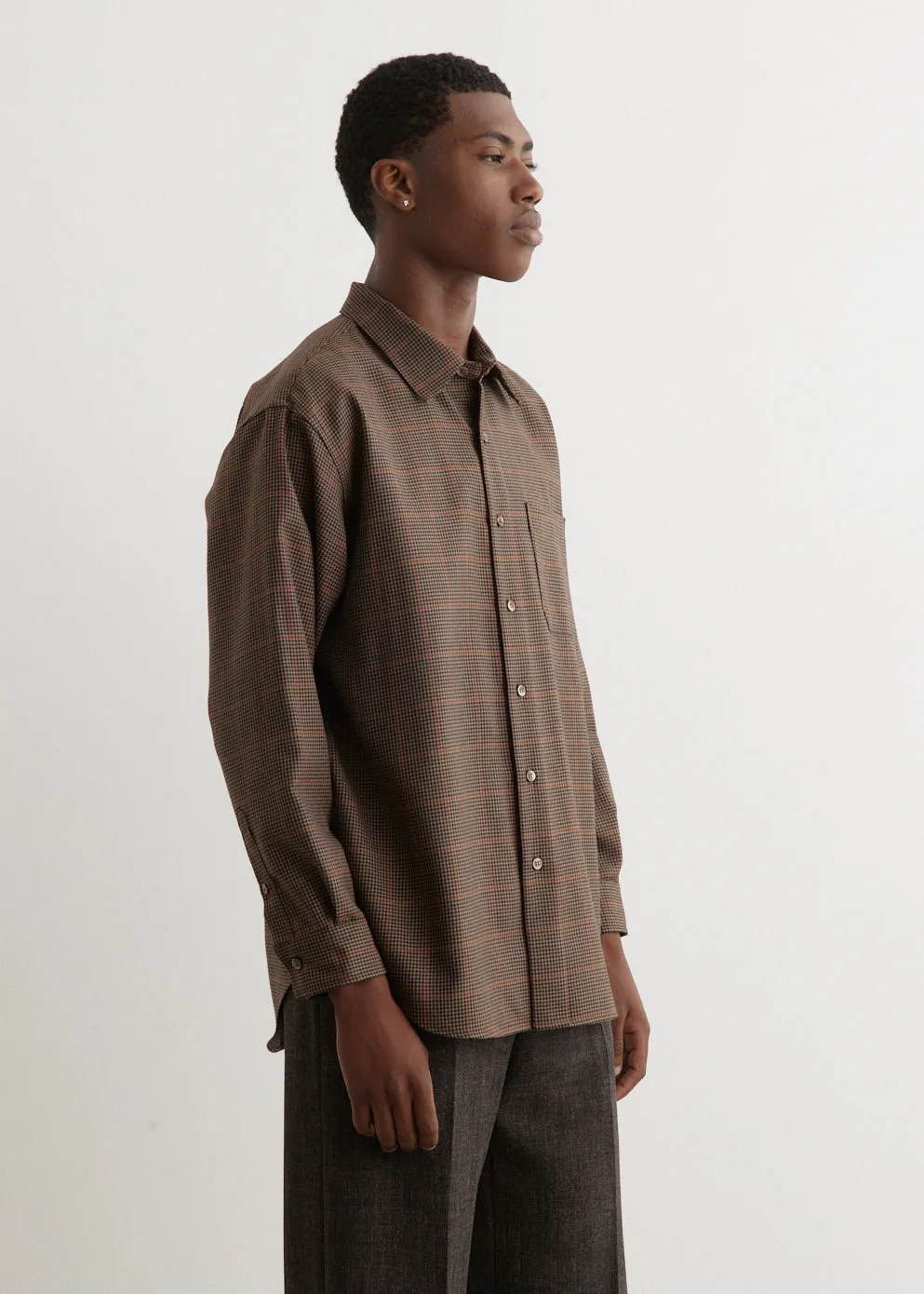 Regular Collar Check Shirt