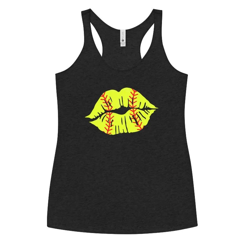 Softball Lips PNG Sublimation Design