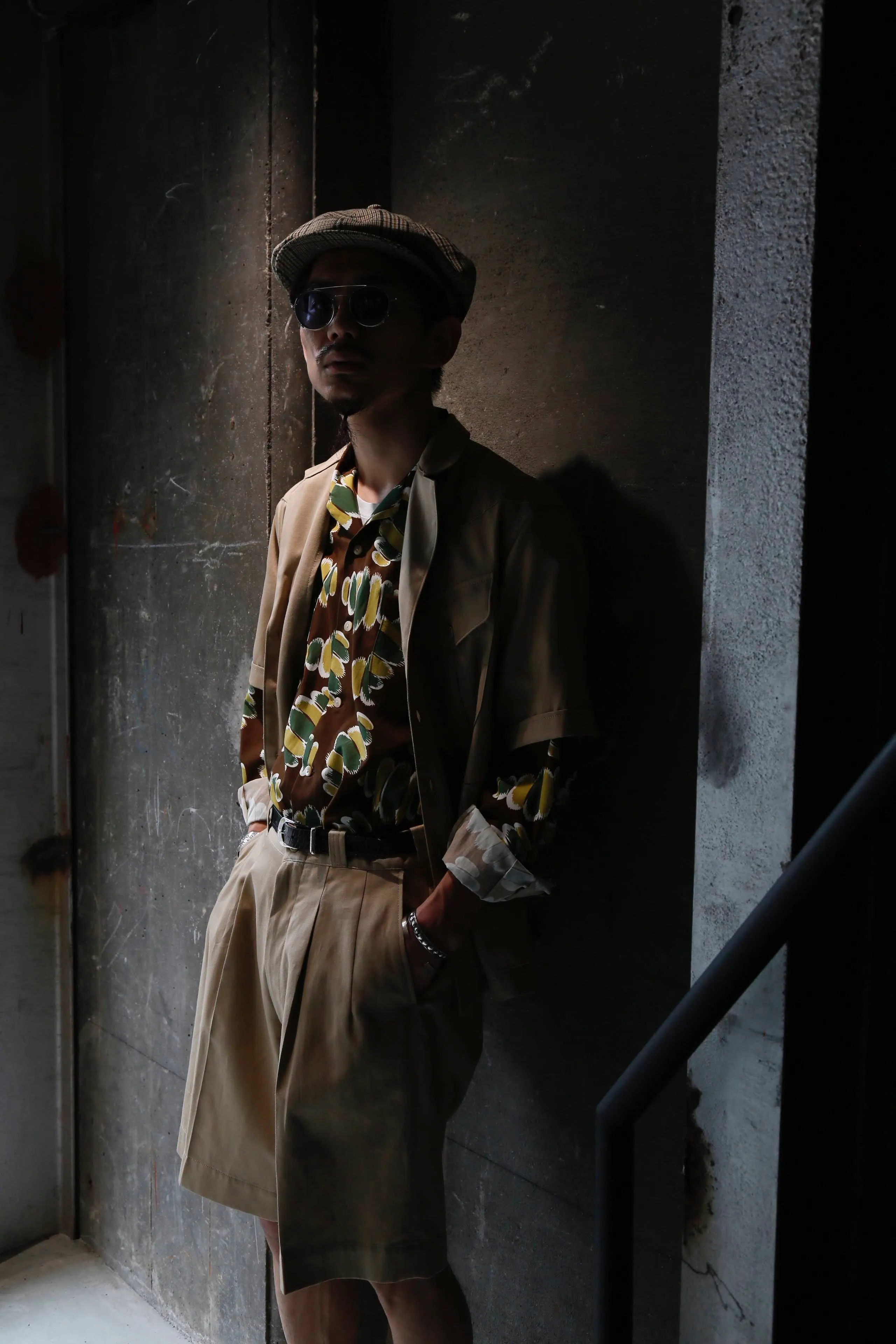 SOLARIS&Co. ATOMIC OPEN COLLAR L/S SHIRT (BROWN)