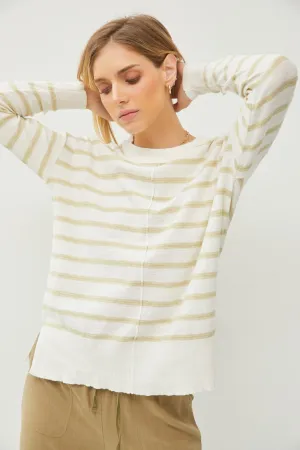 Striped Center Seam Sweater