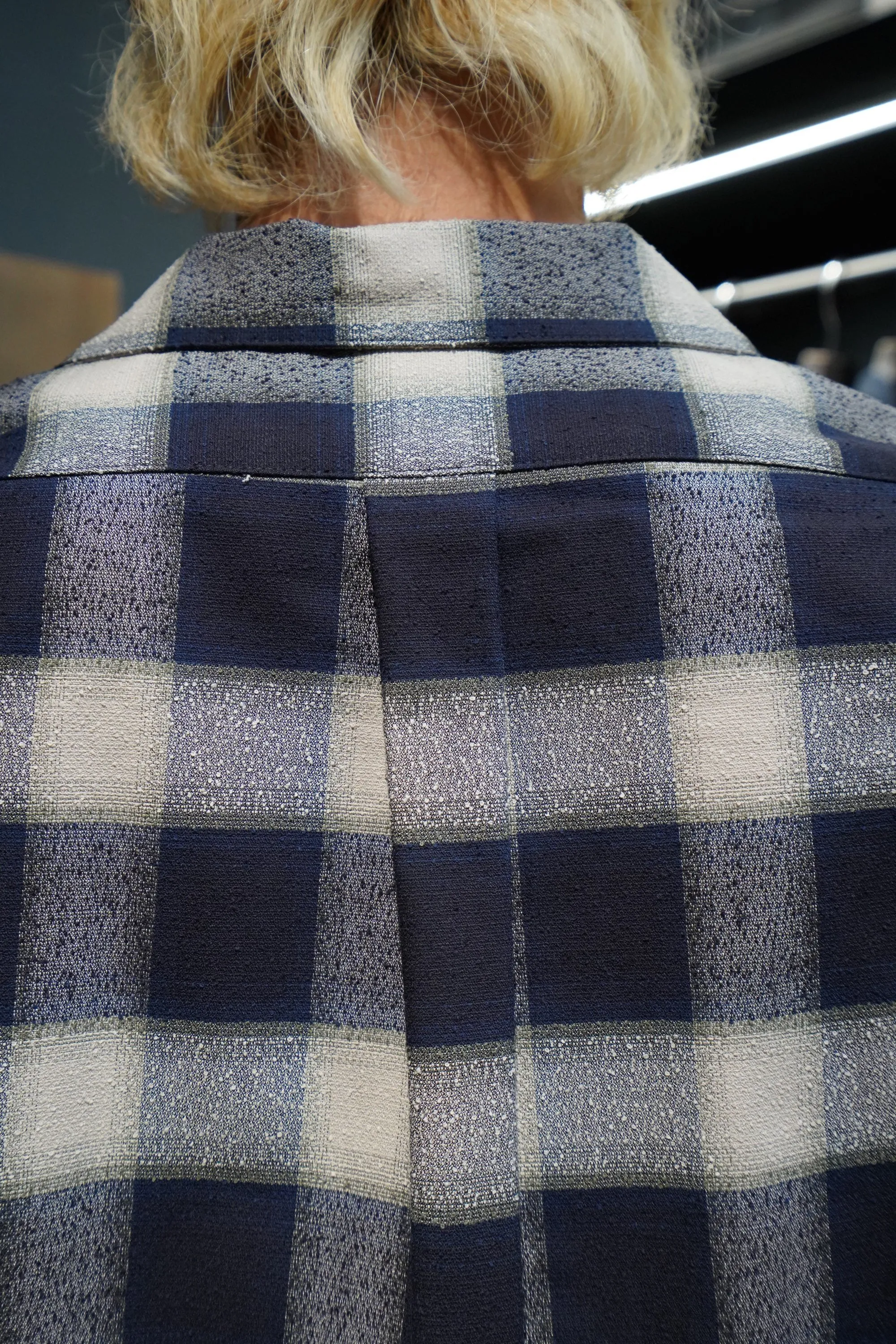 SUGARHILL OMBRE OPEN-COLLAR SHIRT(NAVY OMBRE)