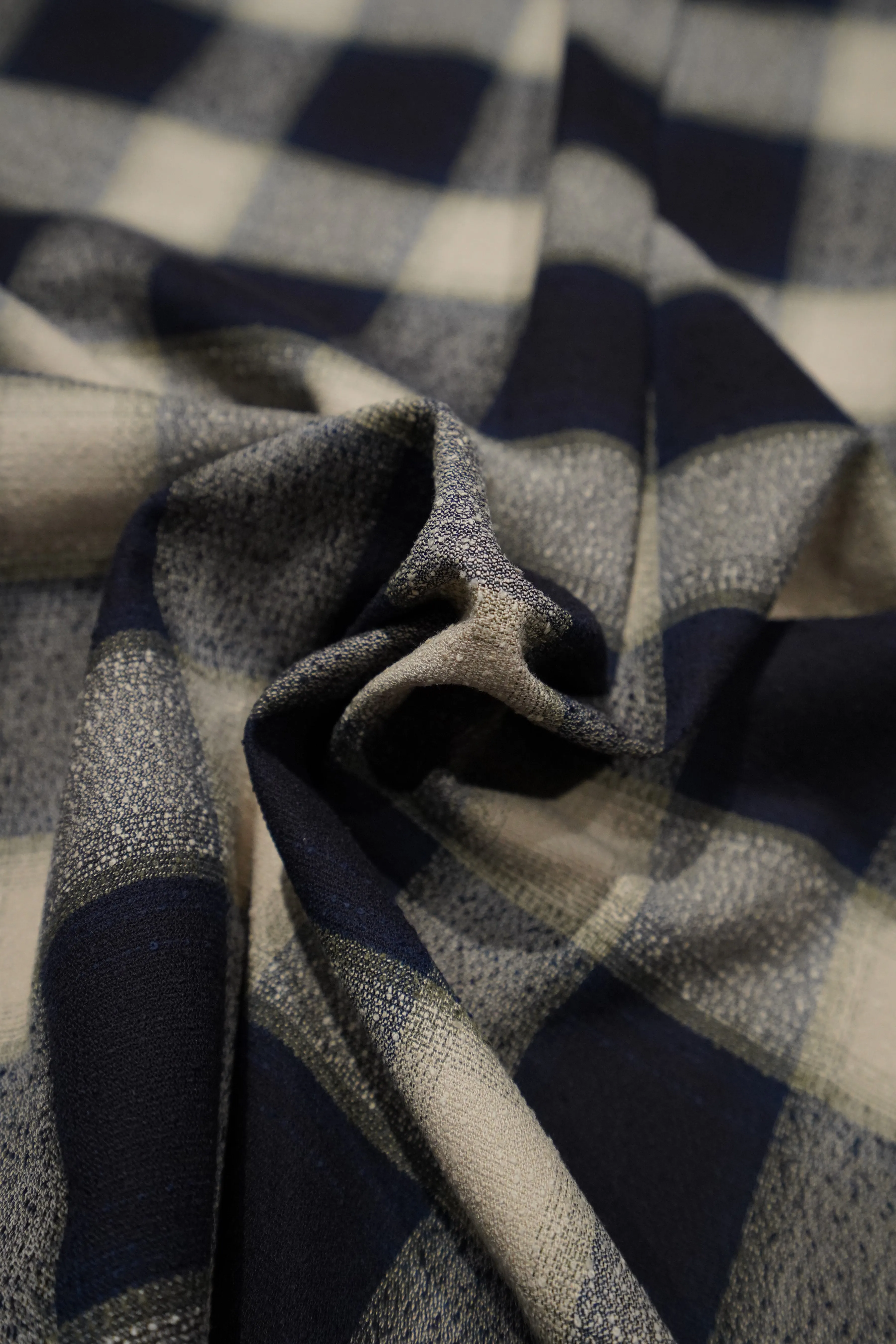 SUGARHILL OMBRE OPEN-COLLAR SHIRT(NAVY OMBRE)
