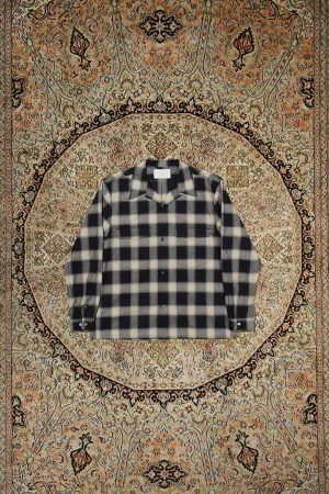 SUGARHILL OMBRE OPEN-COLLAR SHIRT(NAVY OMBRE) SUGARHILL OMBRE OPEN-COLLAR SHIRT(NAVY OMBRE)