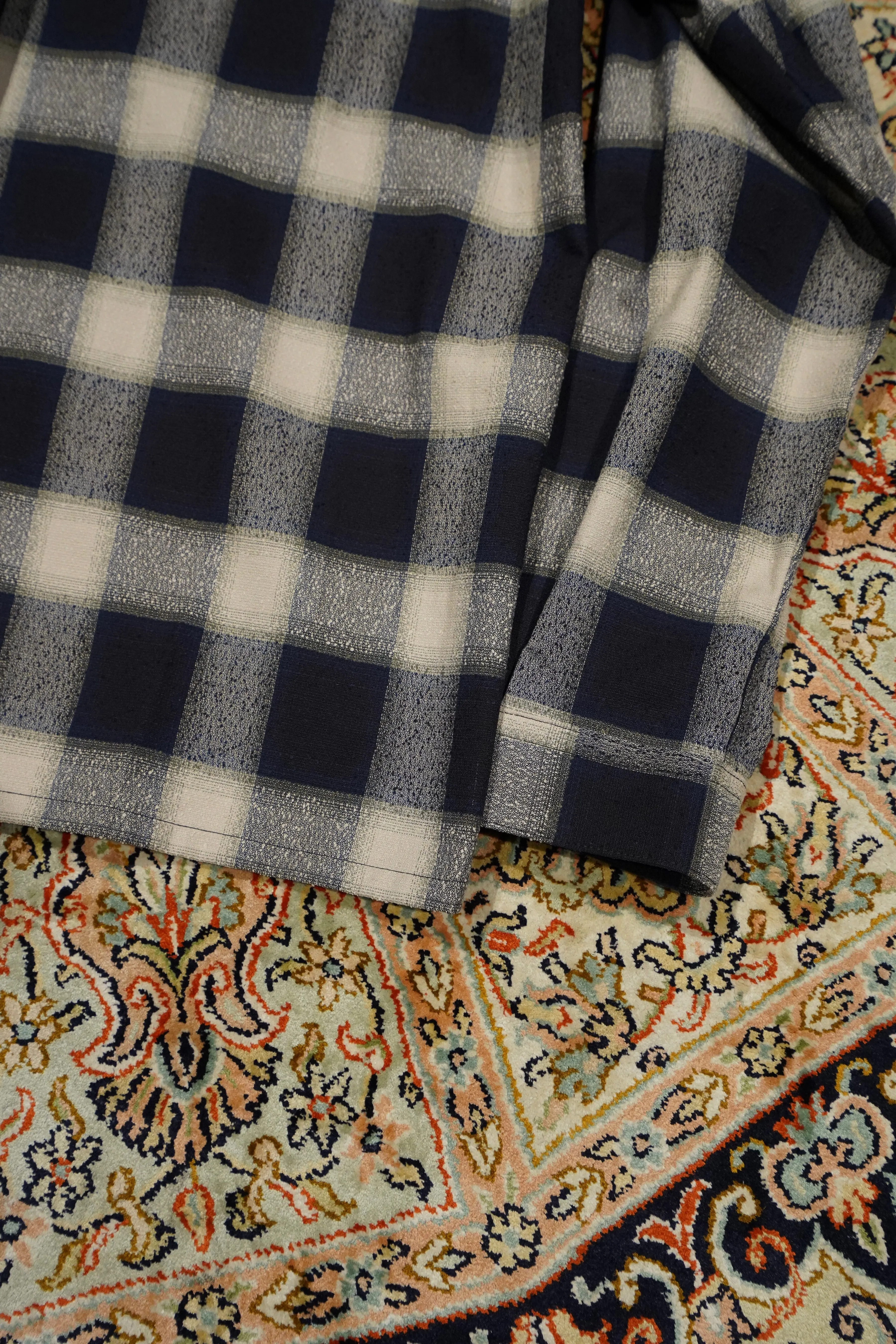 SUGARHILL OMBRE OPEN-COLLAR SHIRT(NAVY OMBRE)