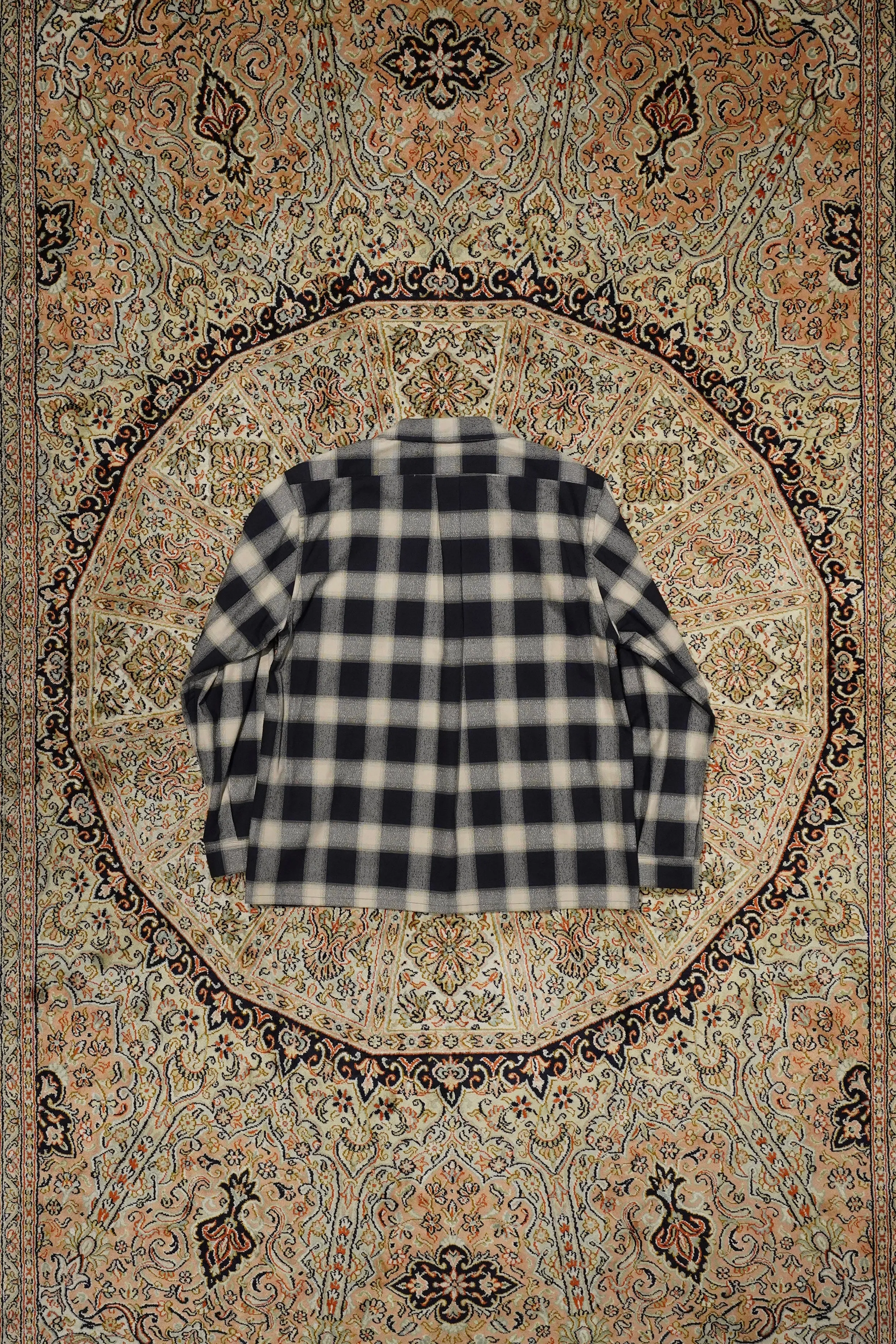 SUGARHILL OMBRE OPEN-COLLAR SHIRT(NAVY OMBRE)