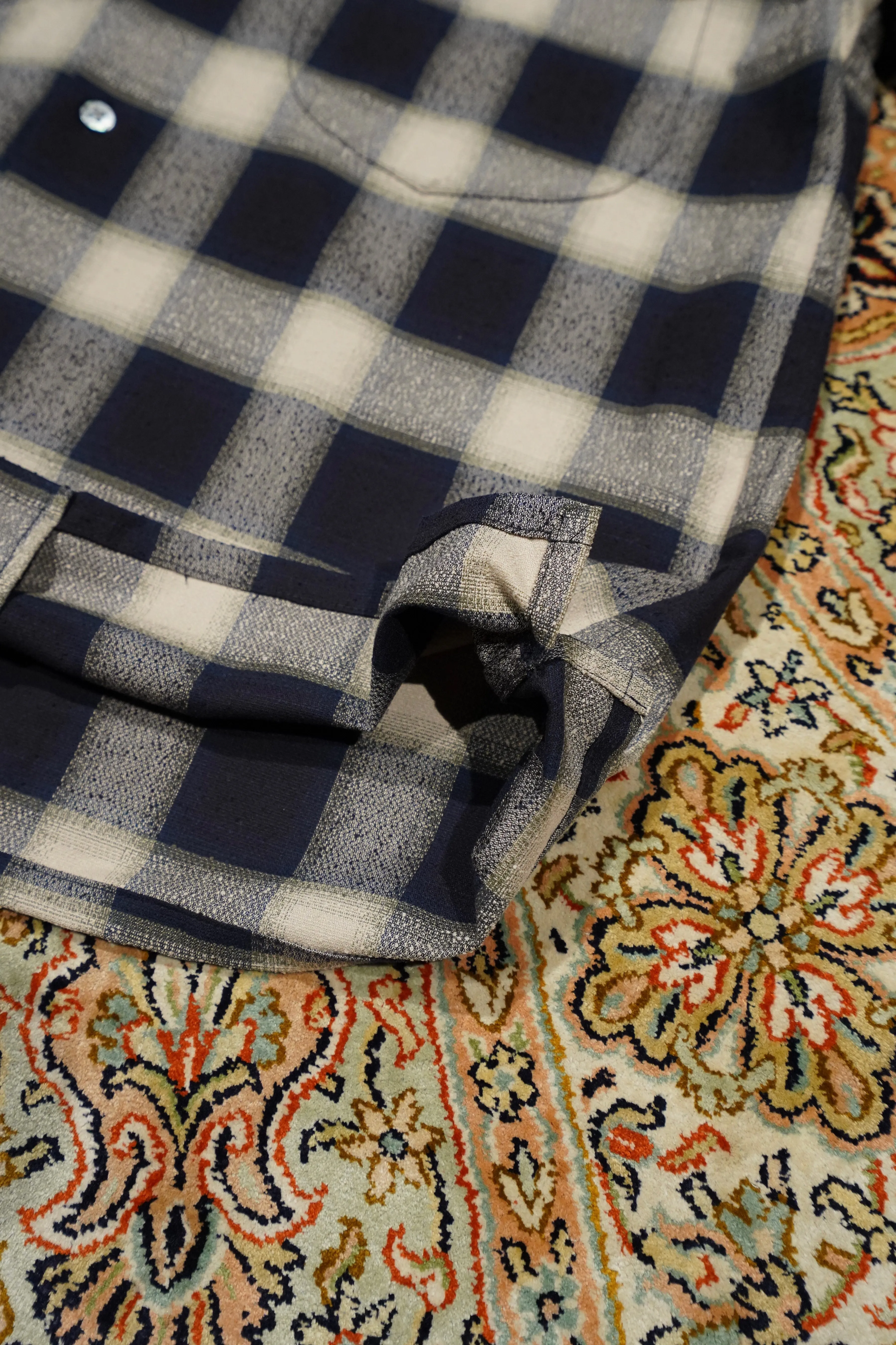 SUGARHILL OMBRE OPEN-COLLAR SHIRT(NAVY OMBRE)