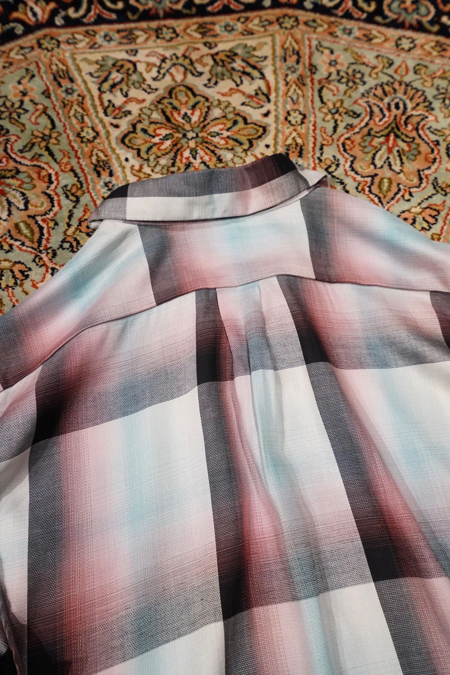 SUGARHILL Ombre Panama Open-collar Shirt (PINK)