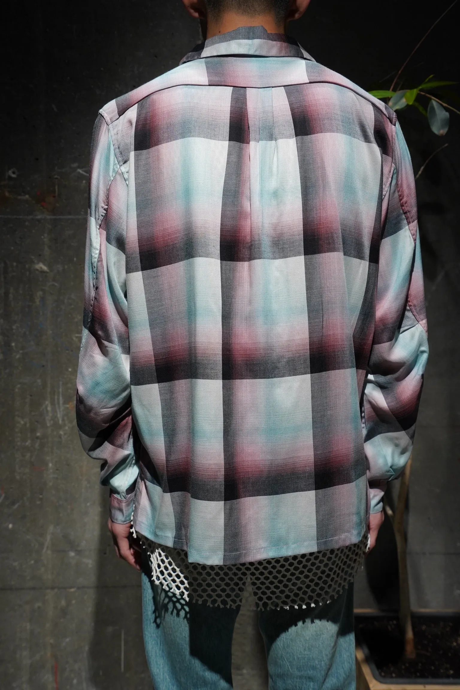 SUGARHILL Ombre Panama Open-collar Shirt (PINK)