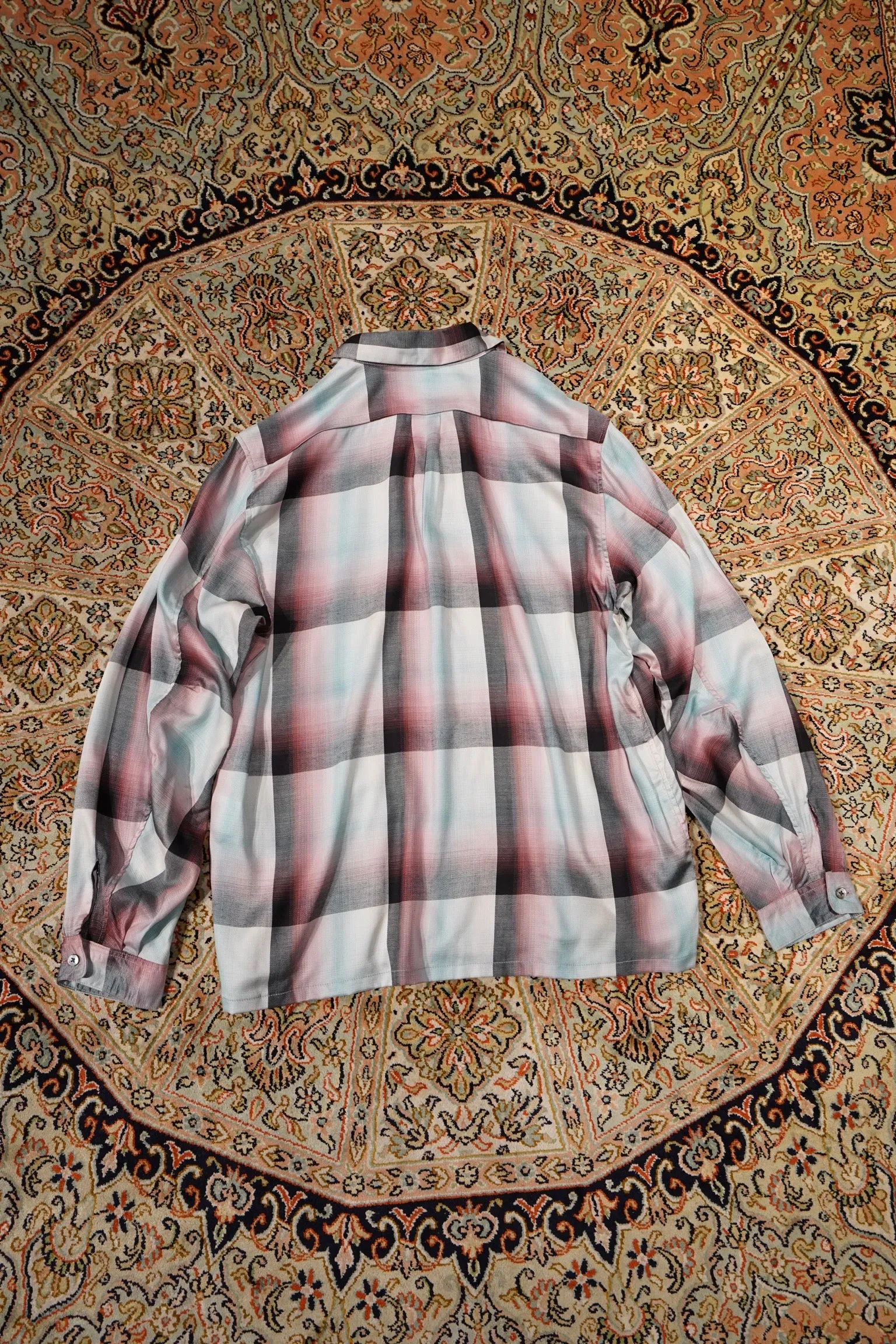 SUGARHILL Ombre Panama Open-collar Shirt (PINK)