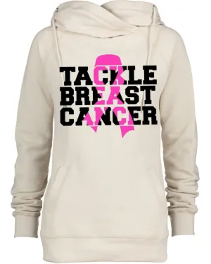 Tackle Breast Cancer Pink Out Tackle Cancer Football Cowl Double Hood Top