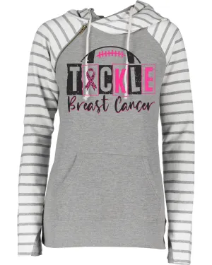 Tackle Cancer Block Football Cowl Double Hood Top
