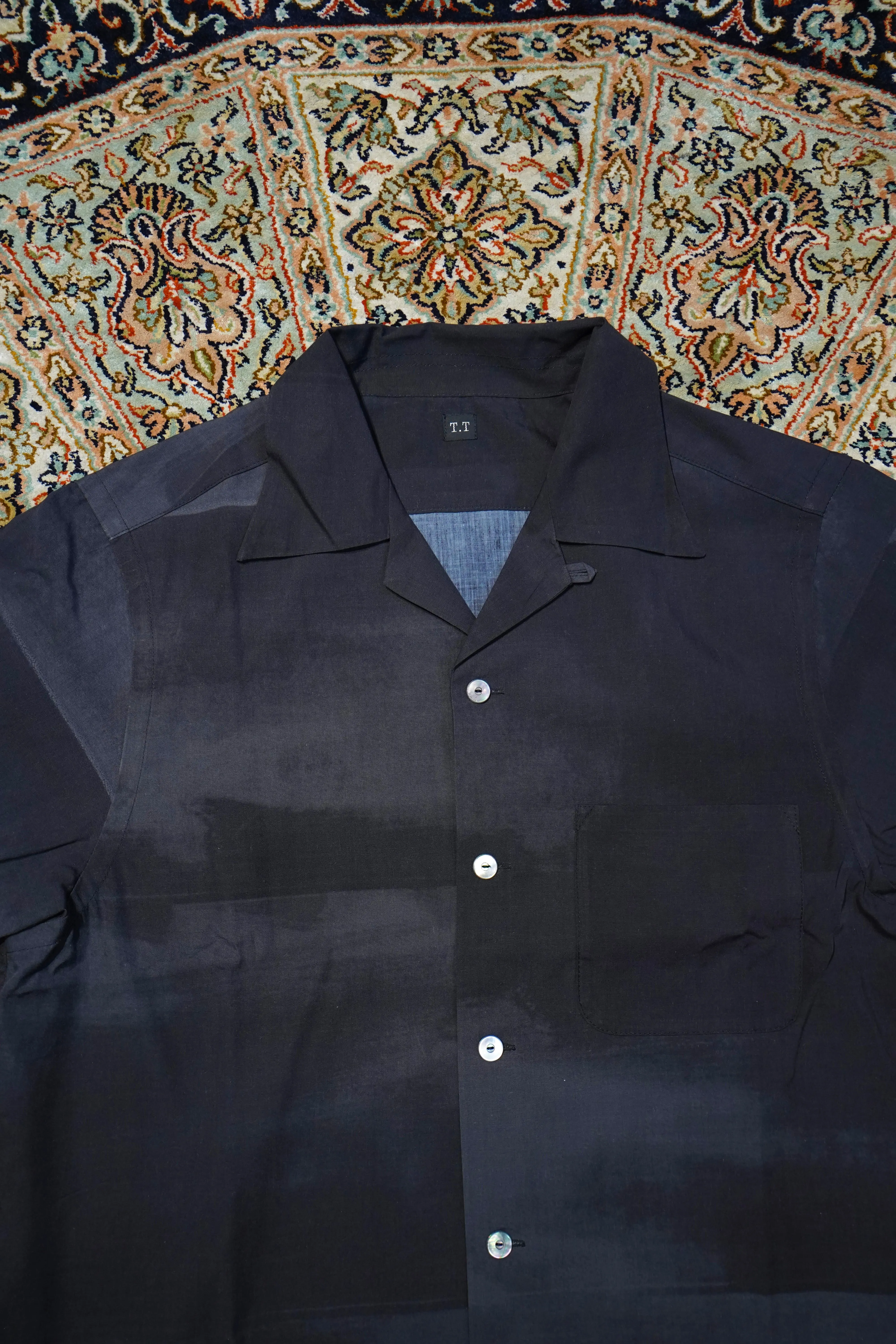 Taiga Takahashi OPEN COLLAR SHIRT (KAMISOE PRINT)