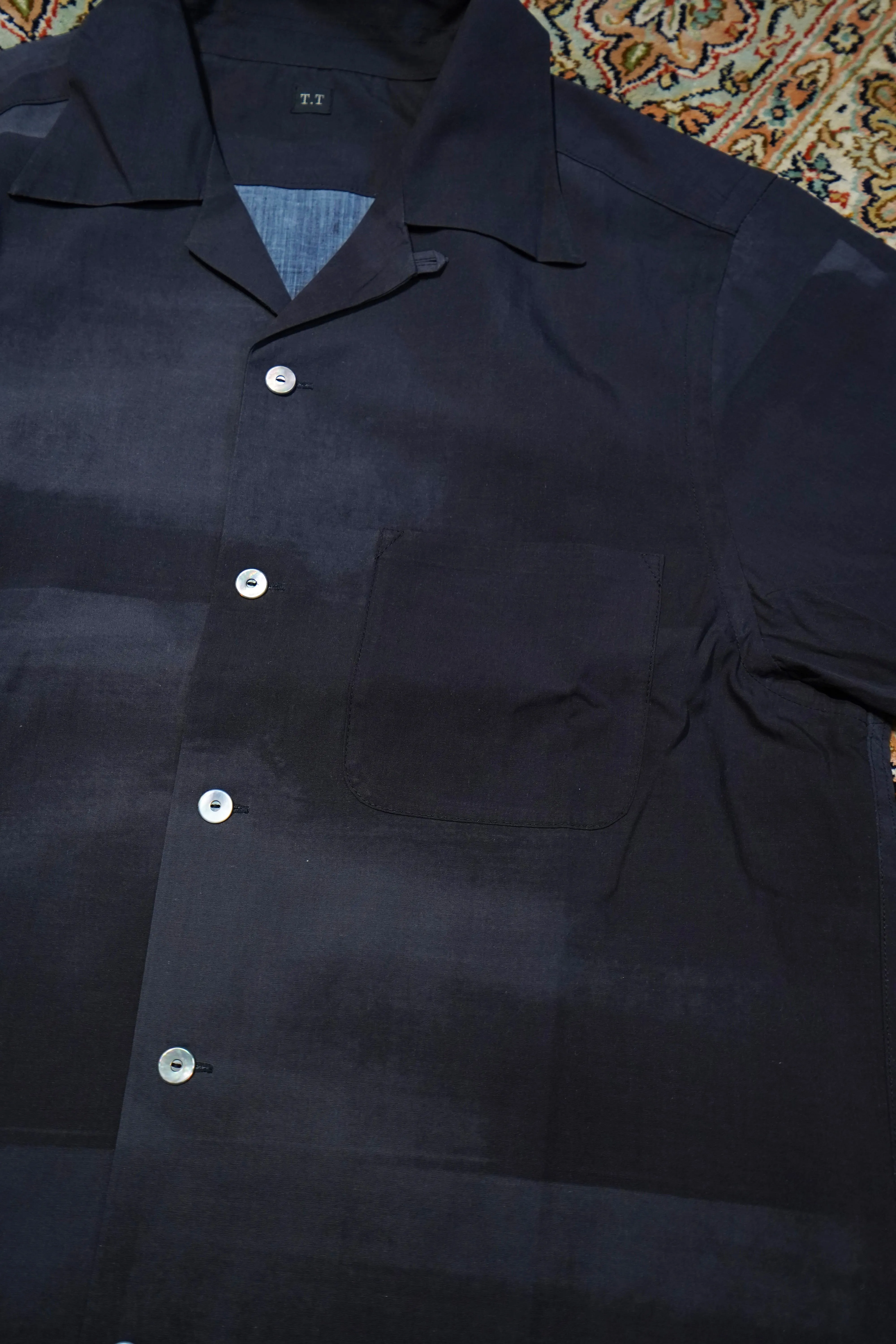Taiga Takahashi OPEN COLLAR SHIRT (KAMISOE PRINT)