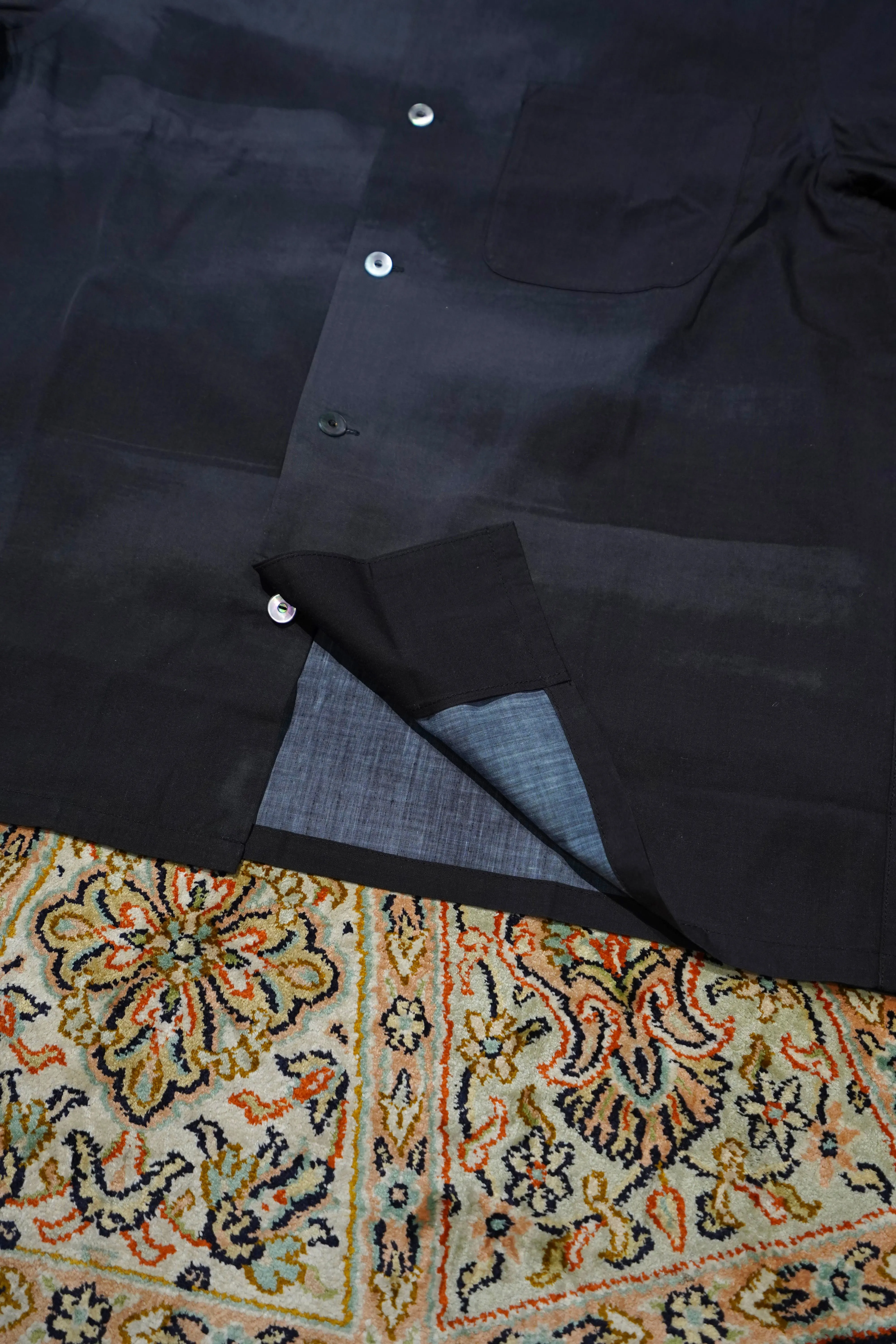 Taiga Takahashi OPEN COLLAR SHIRT (KAMISOE PRINT)