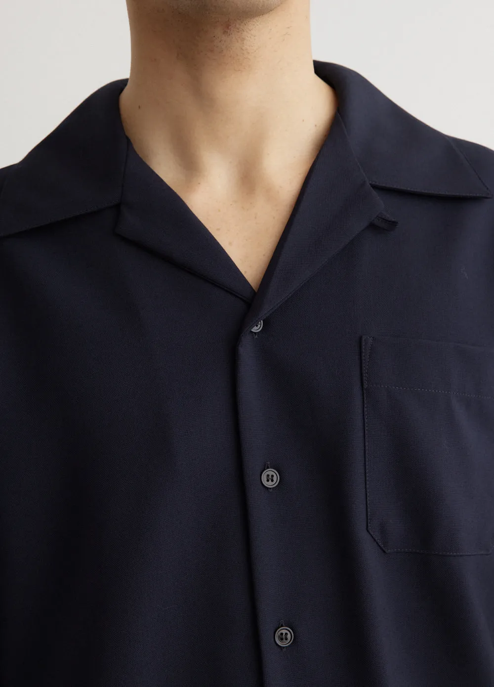 Tropical Wool Bowling Shirt