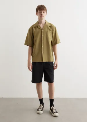 Tropical Wool Short-Sleeved Shirt