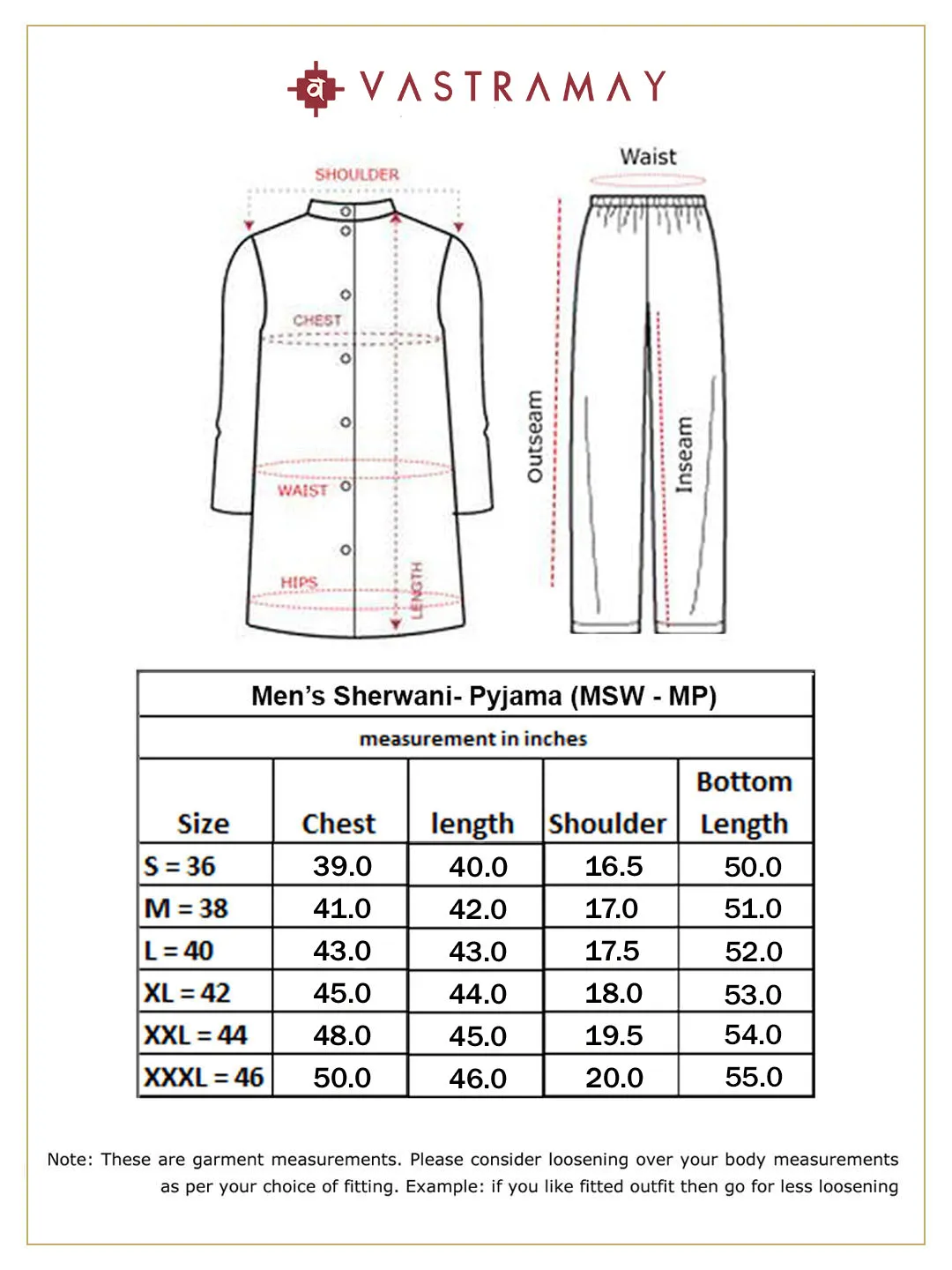 Vastramay Beige & Gold Brocade Sherwani Set
