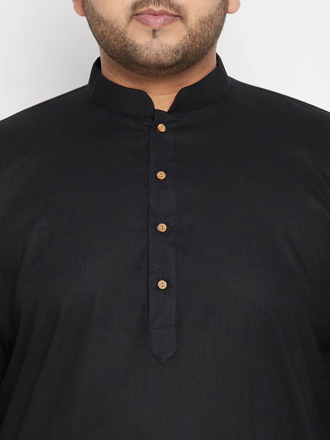 VASTRAMAY Men's Black And White Pyjama Set