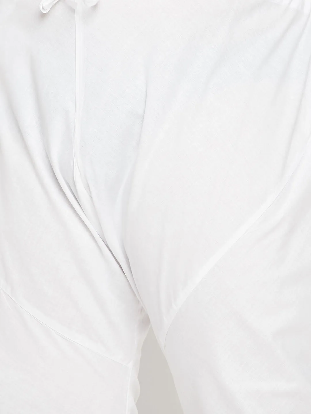 VASTRAMAY Men's Black And White Pyjama Set