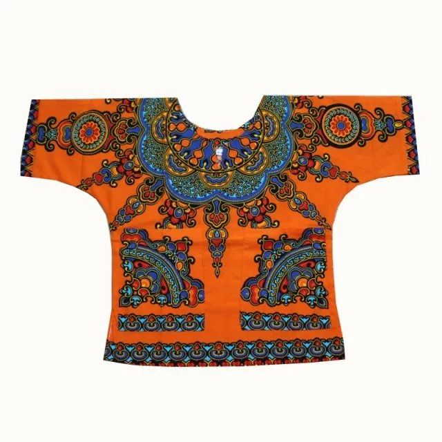 Vibrant Traditional African Print Dashiki T-shirts: Stylish Fashion Designs for Kids