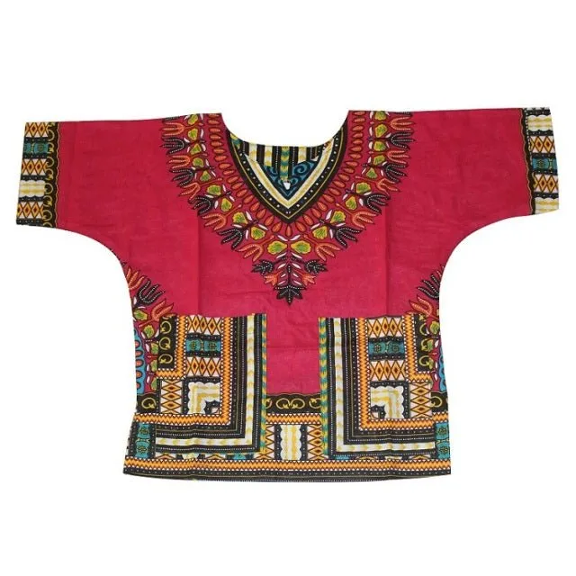 Vibrant Traditional African Print Dashiki T-shirts: Stylish Fashion Designs for Kids