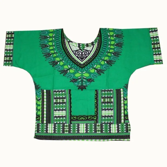Vibrant Traditional African Print Dashiki T-shirts: Stylish Fashion Designs for Kids