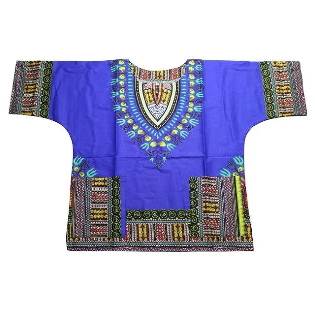 Vibrant Traditional African Print Dashiki T-shirts: Stylish Fashion Designs for Kids
