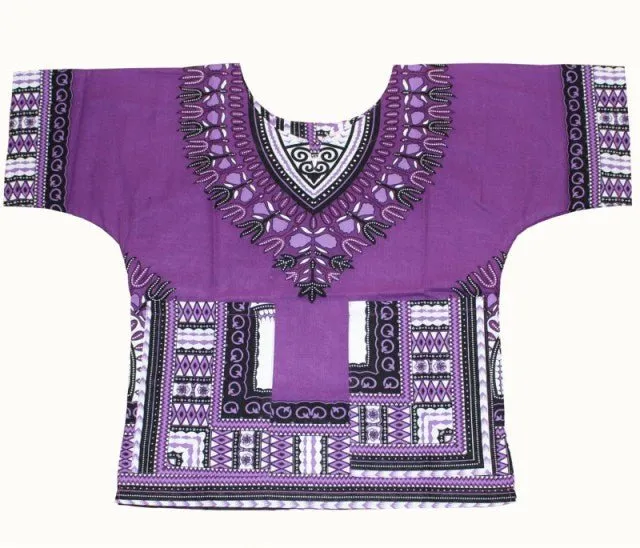 Vibrant Traditional African Print Dashiki T-shirts: Stylish Fashion Designs for Kids