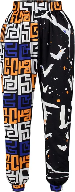 Women's African Dashiki Ankara Trousers Boho Floral Casual Loose Baggy Harem Hippie Lounge Pants